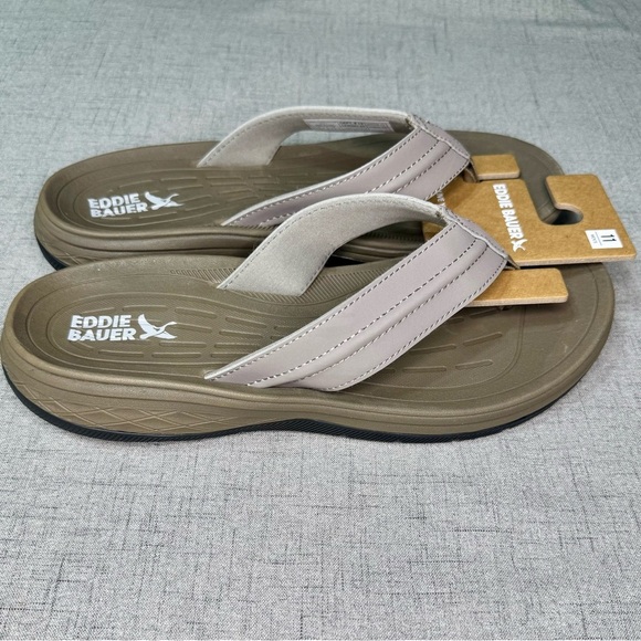 Mens Break Point 2 Flip Flops Black Sandals Comfortable Walking Summer 10 11 NWT - Picture 10 of 11